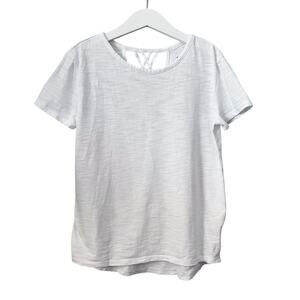 Gap White Lattice Back Tee - Medium 8